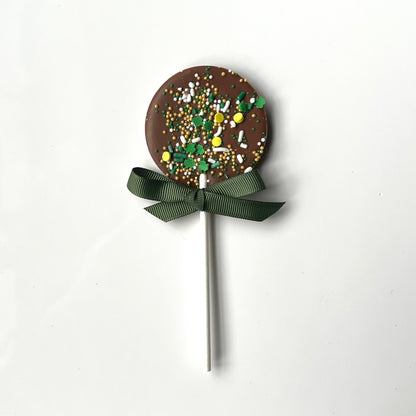 Lollipop circle with colorful sprinkles